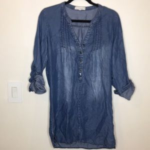 Denim mini dress